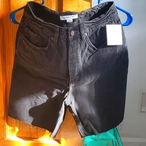 O'Neill Lauper Black cut off jean shorts NWT